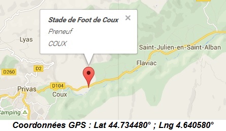Stade du Grand Duc - Preneuf - 07000 COUX